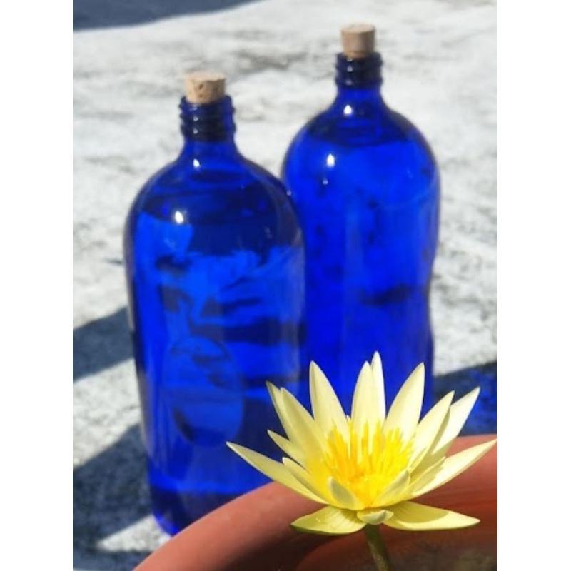 藍色玻璃瓶（含軟木塞）/藍色太陽水/零極限/荷歐波諾波諾