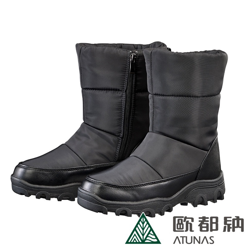 歐都納 女款中高筒保暖防水雪靴(A1GCEE20W黑/防水/耐磨/止滑)
