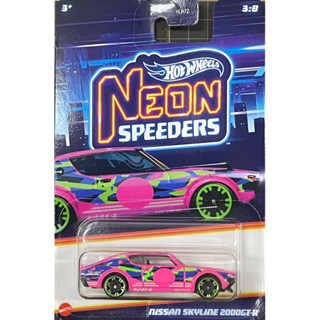 風火輪 Hot Wheels 精裝普卡 NEON 霓虹夜光 日產 NISSAN SKYLINE 2000GT-R GTR