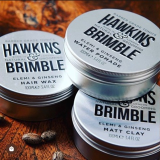 【現貨】Hawkins & Brimble 英國霍金斯 水洗式髮油 強力定型英式香水 木質紳士香 造型護髮 捲燙髮油