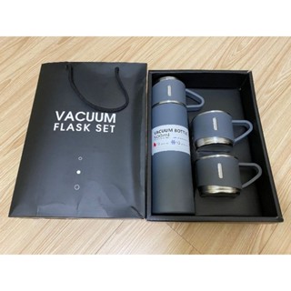 全新 VACUUM FLASK SET 保溫瓶+2杯禮盒組 304不鏽鋼 聊聊省運費
