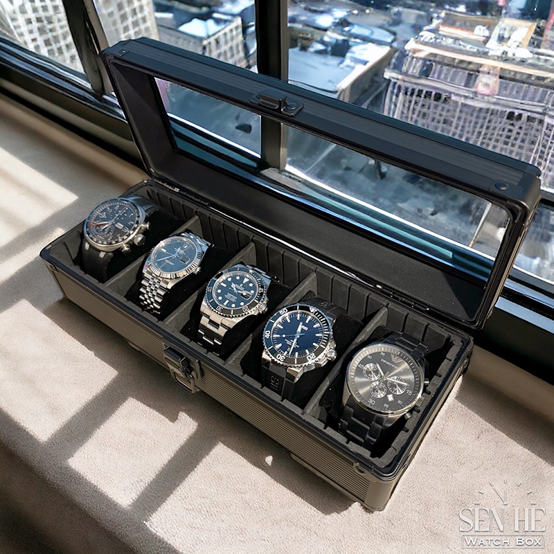 【SenHe森禾】手錶收納盒 鋁合金手錶盒 錶盒 手錶收藏盒