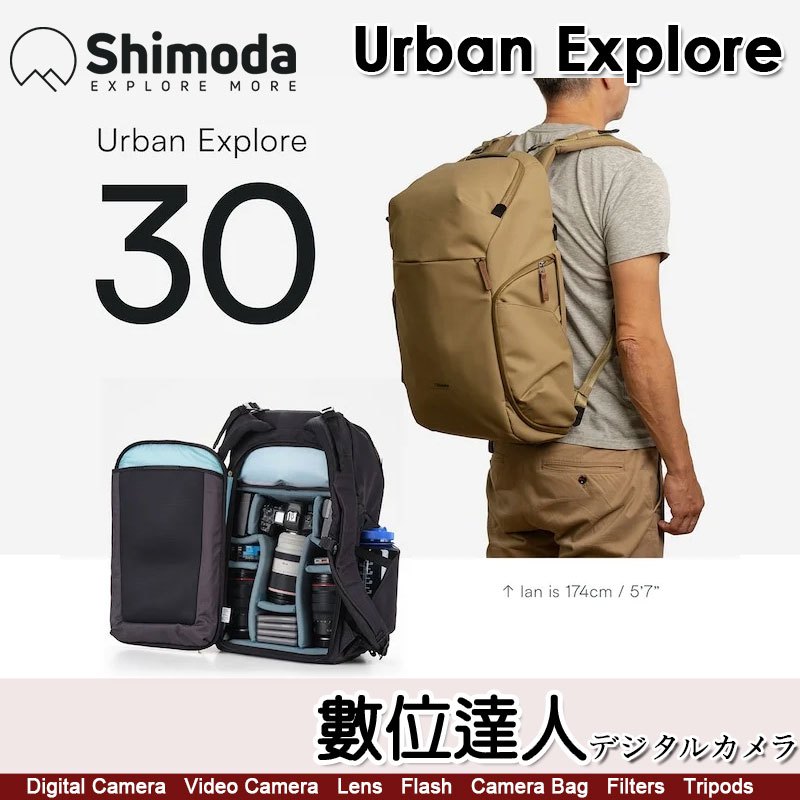 Shimoda Urban Explore 30 都會尋景 城市探索系列【含核心內袋】雨套．數位達人