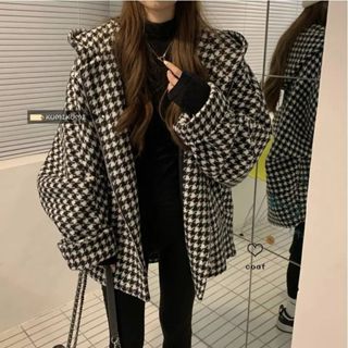 佰分佰150kg內可穿/大尺碼/冬裝/300斤/寬松/開衫/外套/秋冬/連帽外套/女生外套