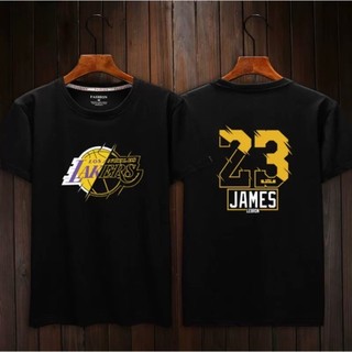 💖詹皇LeBron James詹姆士詹姆斯短袖純棉T恤上衣💖NBA球衣湖人隊運動籃球衣圓領T衣服T-shirt男A884