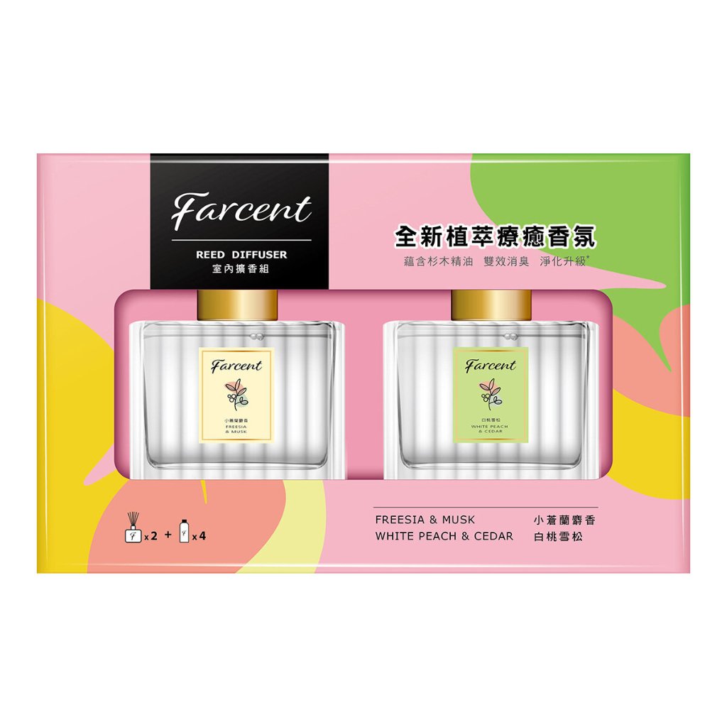 BLANC_COSTCO 好市多 Farcent 去味大師 香水室內擴香瓶 120mL*2入+補充瓶*4入/組