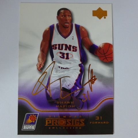 ~ Shawn Marion ~NBA球星/尚恩·馬里安 2004年UD.印刷簽名籃球卡
