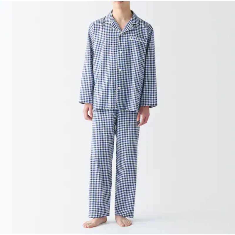 日本無印良品MUJI 代購/有機綿 無側縫二重紗家居睡衣 家居服 （新品）XS-XXL