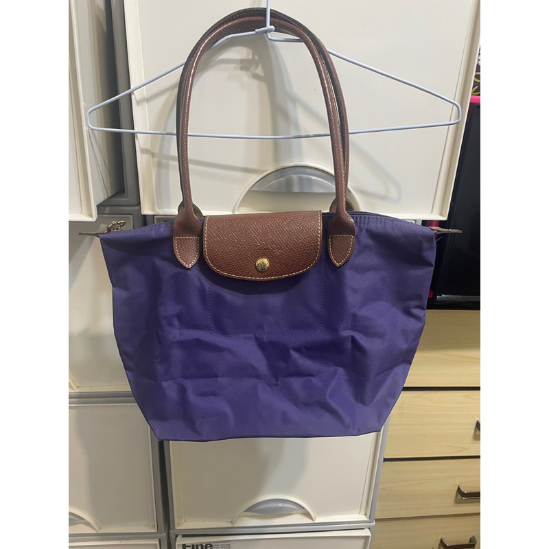 longchamp 水餃包 S 小 二手正品 紫色 香港購