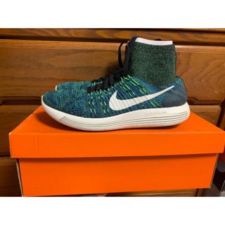 Nike lunarepic flyknit blue poison green 藍綠 襪套 高筒 US11 29cm