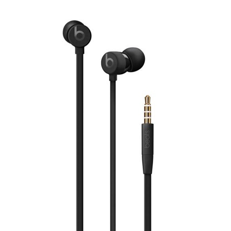 【Beats】urBeats3 入耳式耳機 黑色 具備3.5公釐接頭 贈Apple原廠Lightning轉接頭