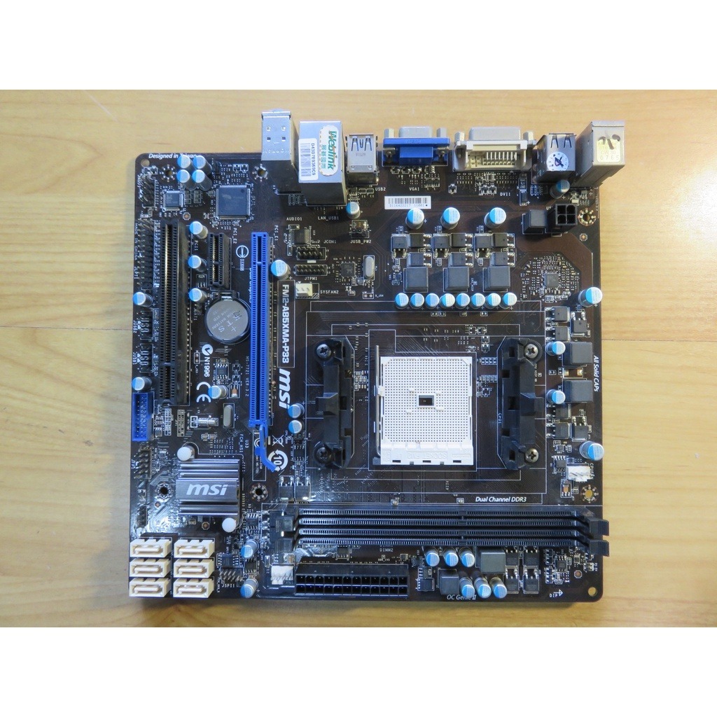 A.FM2+主機板-微星FM2-A85XMA-P33 DDR3雙通道 A系列A10..ALC887 8聲道 直購價920