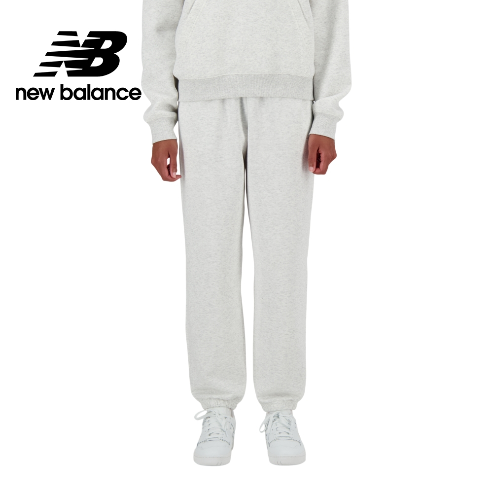 【New Balance】 NB 褲管縮口棉質長褲_女性_淺灰色_AWP41500AHH