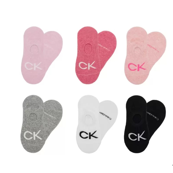 Calvin Klein 女船型襪6入組 #138320(門市同步銷售，請先聊聊庫存再下單)2401
