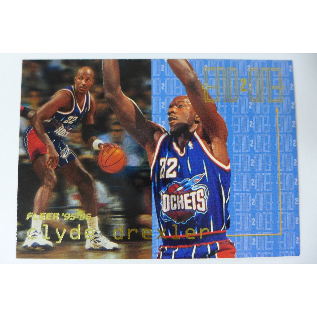 ~Clyde Drexler/崔斯勒/滑翔機~名人堂/西區喬丹 1996年FLEER.NBA特殊卡
