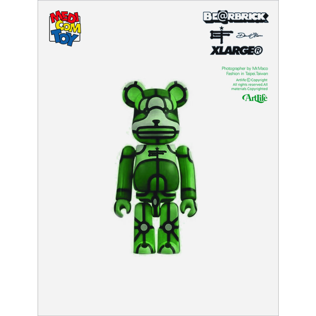 Artlife @ MEDOCOM BE@RBRICK 100% David Flores XLARGE 藝術 潮牌聯名