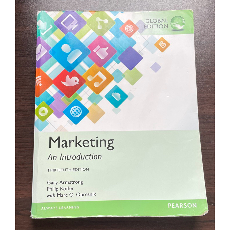 行銷管理13版 Marketing An Introduction Pearson Global Edition