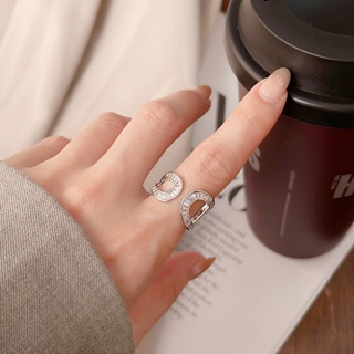 【SK飾品】食指戒指 寬戒指 設計感閃鑽戒指【811082】可調戒圍戒指