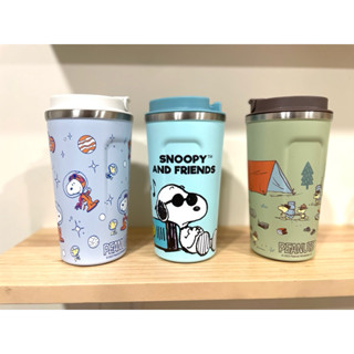 PEANUTS 史努比 304不鏽鋼隨身杯(太空/聽音樂/露營）史努比保溫杯 不鏽鋼保冰杯 咖啡杯 咖啡保冰杯