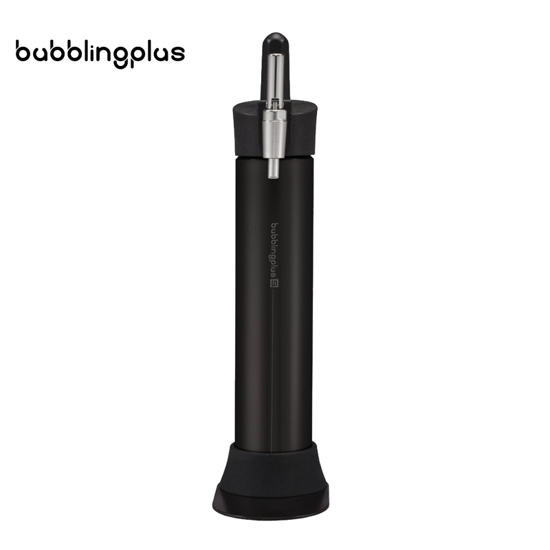 【免運-台灣現貨】【Bubblingplus】氮氣驚奇瓶 1L-黑色【贈氣彈補充包2盒】氮氣咖啡 氣泡水 氣泡機 分子飲