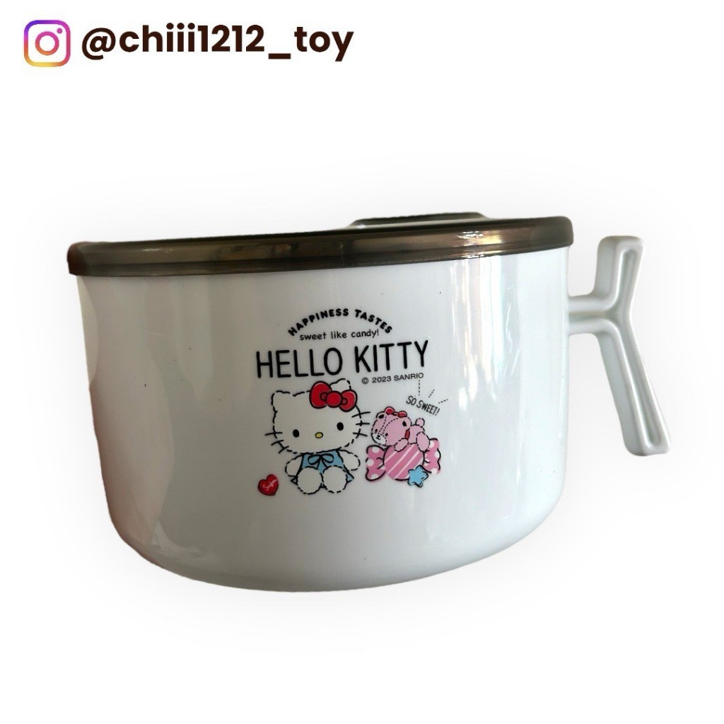 【三麗鷗Hello Kitty】不鏽鋼 泡麵碗 湯杯 杯麵碗 濃湯碗 杯子 碗公 湯碗 美耐皿 吃飯碗 居家碗 餐碗