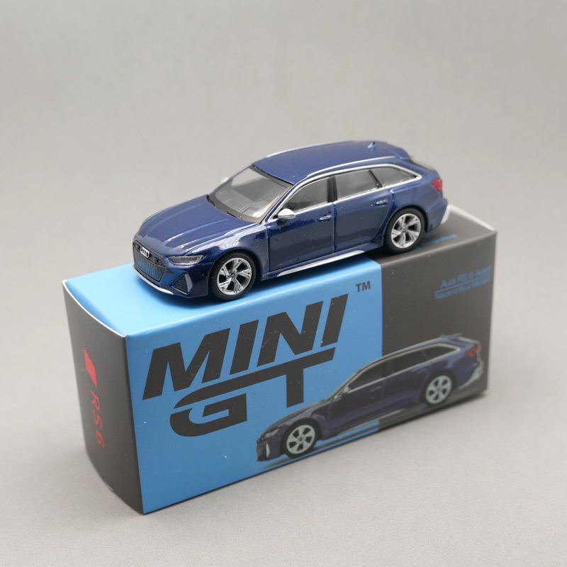 Mini GT 186 1/64 Audi RS6 Avant 藍色