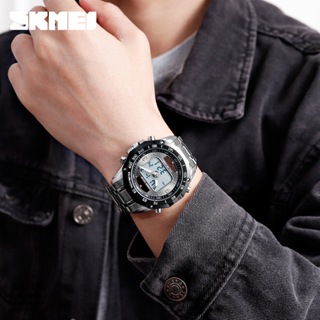 台灣現貨 新款Skmei時刻美 日本雙機芯男錶防水 太陽能錶 雙顯電子錶 男 創意款手 運動手錶 男錶 石英 學生手錶男