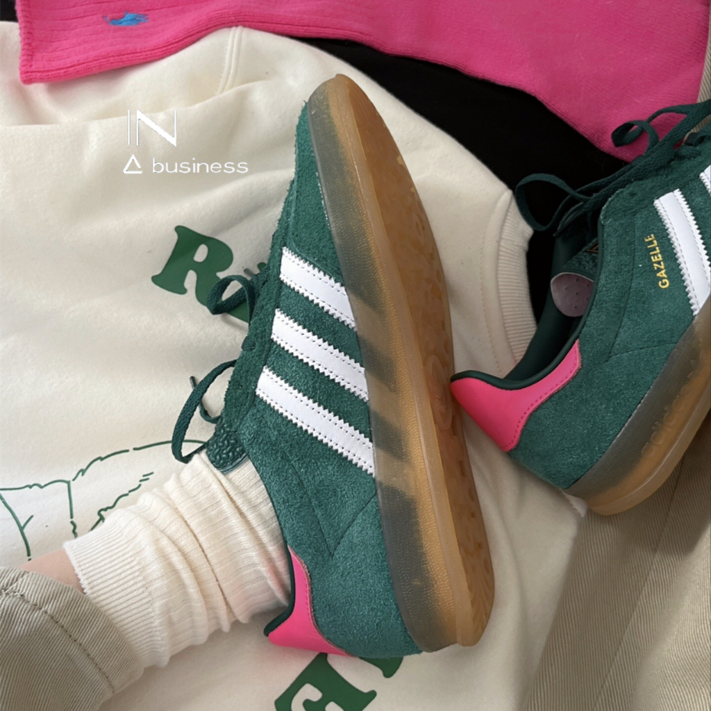 Adidas Originals Gazelle Indoor 綠白粉 綠白 綠粉 德訓鞋 男女 IG5929