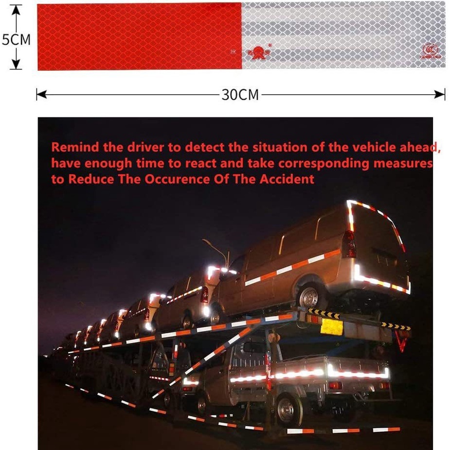 30X5cm 反光貼 汽車貨車用反光條 反光膠帶 夜間警示標志貼