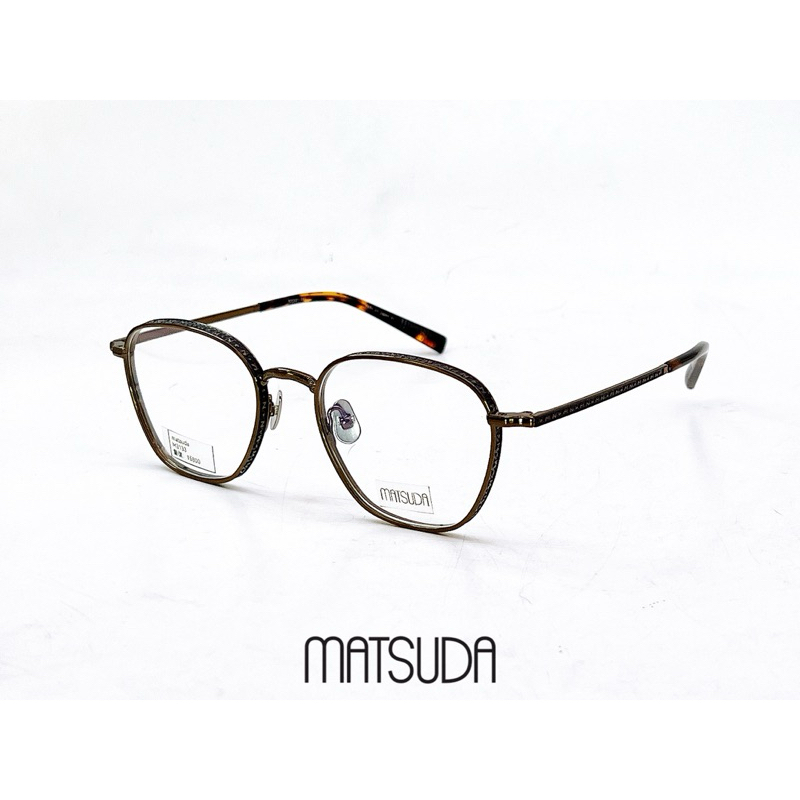 【本閣】matsuda松田M3101 日本高級純鈦手工眼鏡深銅色方框 精緻立體浮雕鏡腳 日本島內販售限量復刻版