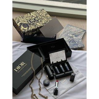 (現貨)Dior聖誕彩妝 迪奧藍星唇膏黑曜珠寶盒