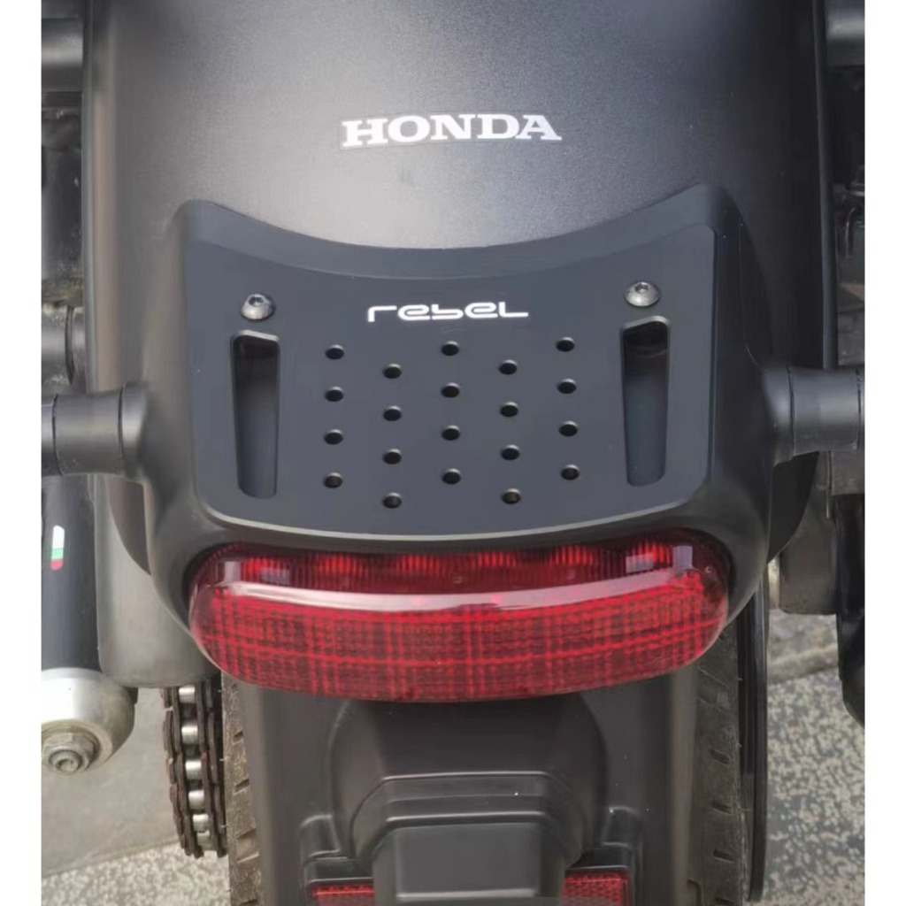 Rebel 1100T DCT復古尾燈裝飾板 適用於 Honda rebel500改裝行車記錄器支架 Reb