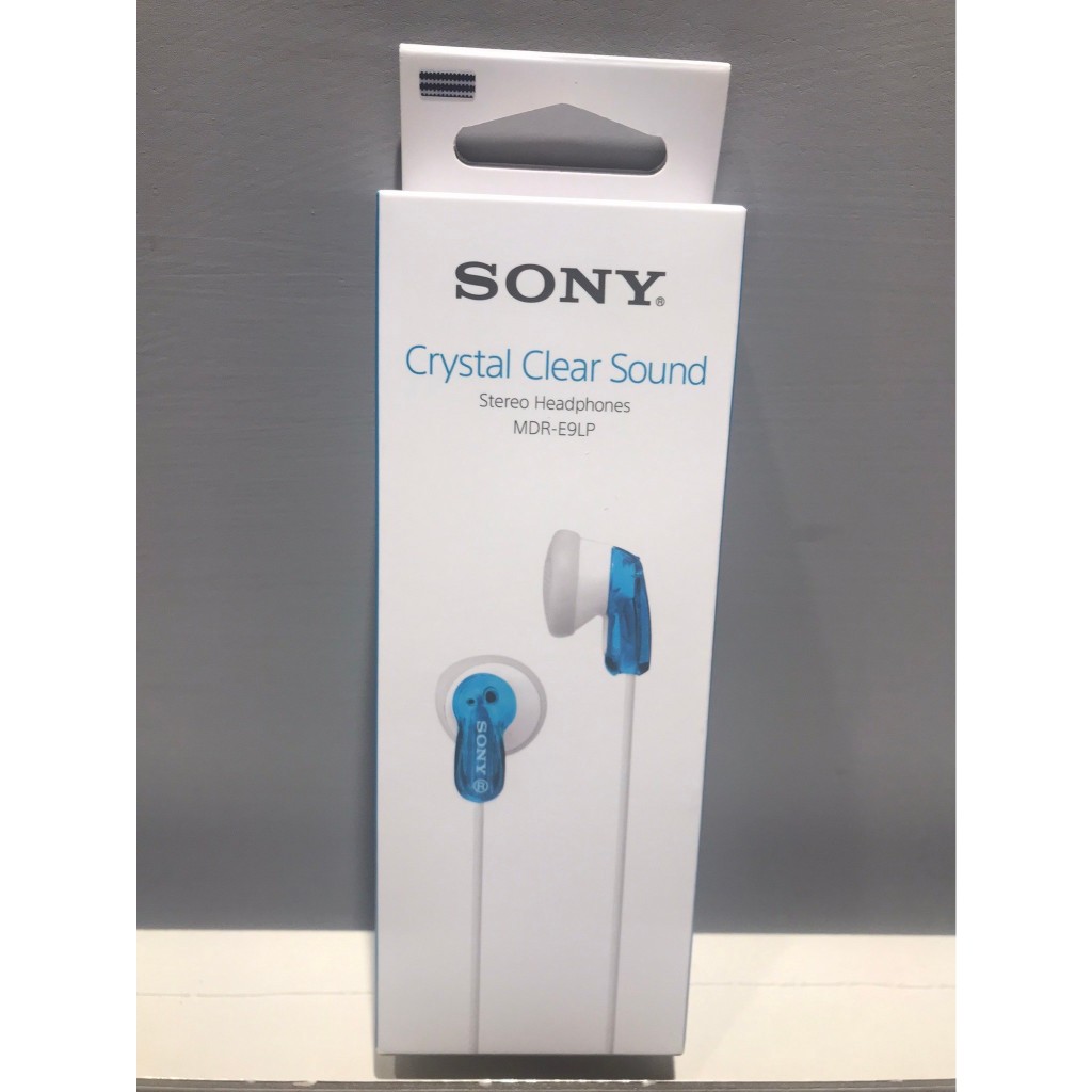 全新未拆封 SONY 有線耳機 Stereo Headphones 藍色L  MDR-E9LP