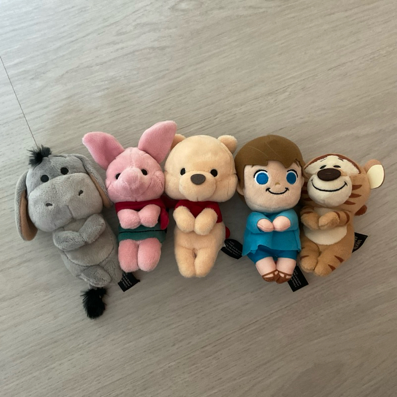 Disney Winnie the Pooh 小熊維尼電影版 坐姿玩偶 娃娃 景品 絕版商品 羅賓 摯友維尼