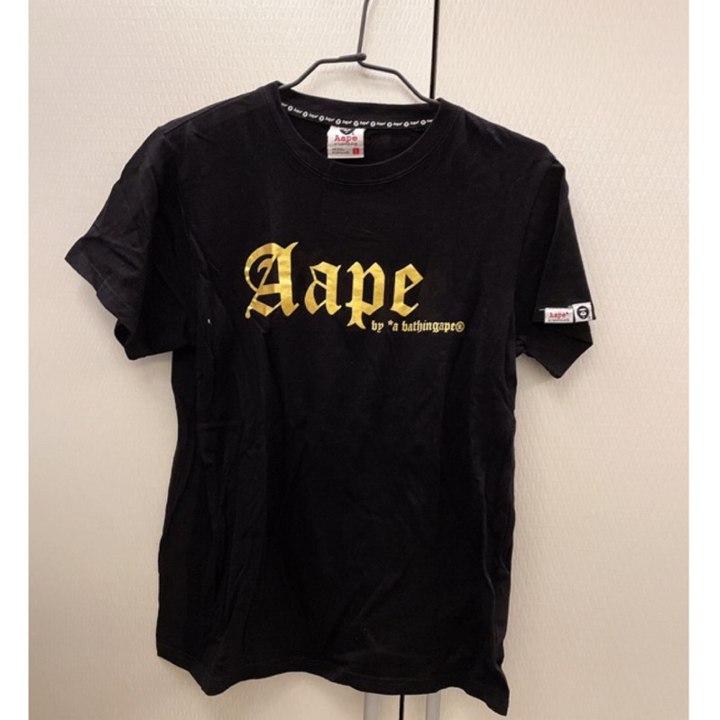 AaPe H&amp;M 黑色短袖T恤L