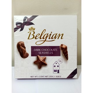 比利時 經典貝殼黑巧克力禮盒 250公克