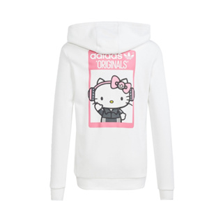 ADIDAS 愛迪達 HOODIE 連帽 HELLO KITTY 聯名 長袖T恤 孩童 - IU3044