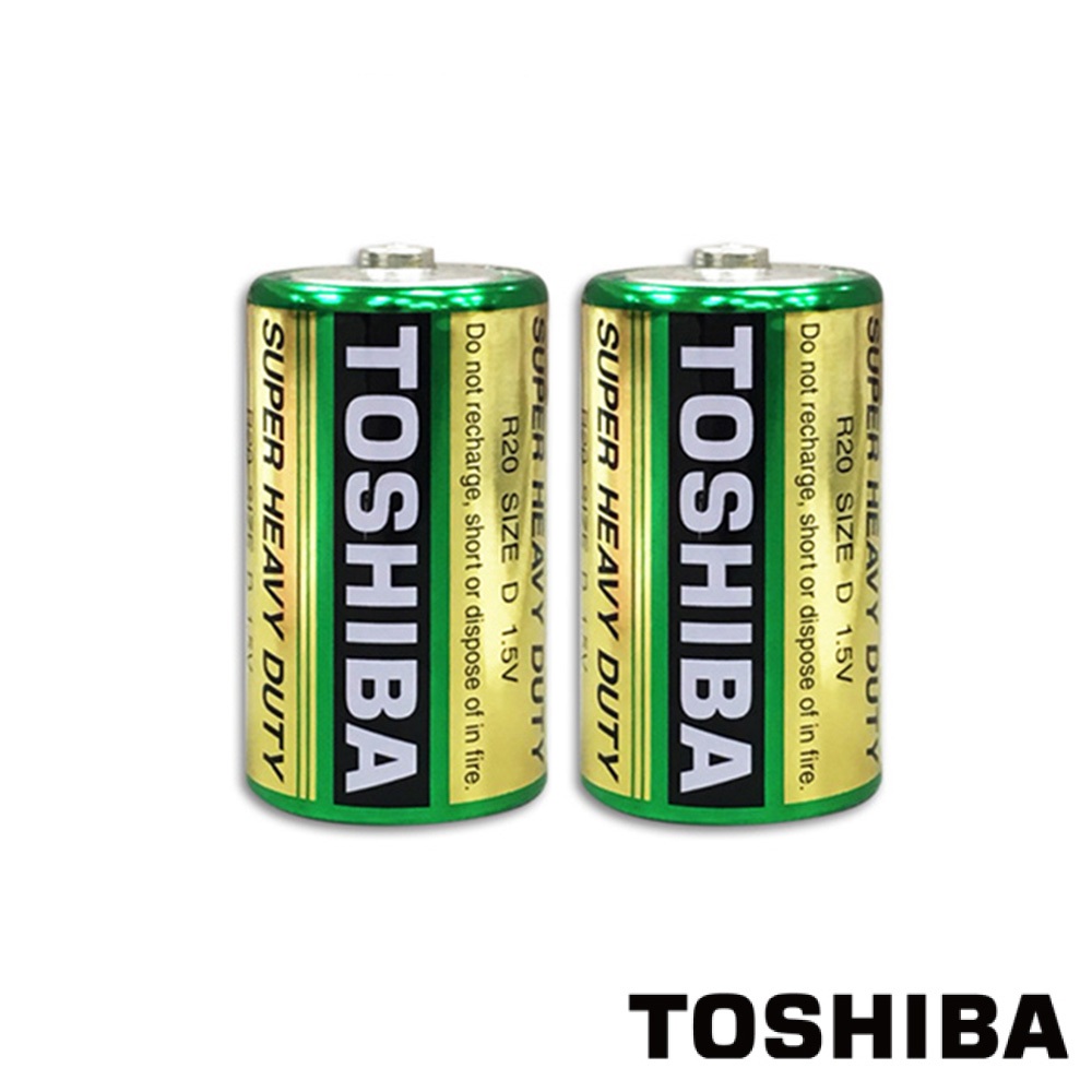 【TOSHIBA 東芝】環保1號電池 (2入) (台灣總代理)