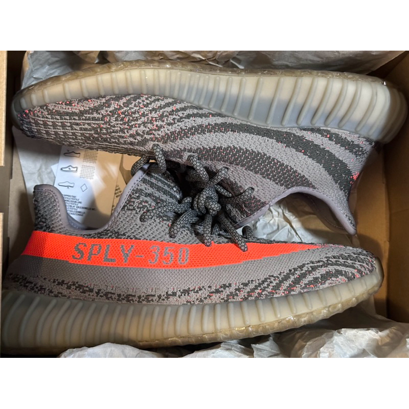 愛迪達 adidas Yeezy 350 初代灰橘 Us10 28cm