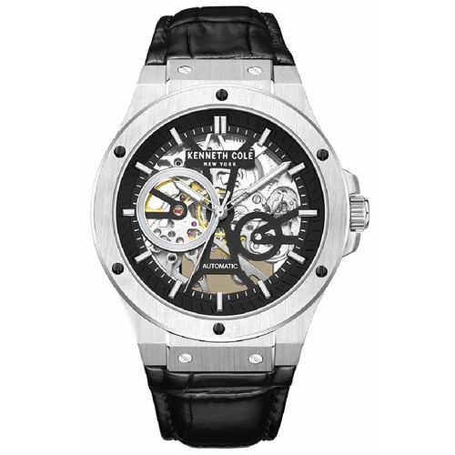 Kenneth Cole ❘ 美國紐約品牌 鏤空機械不銹鋼腕錶-KCWGE0033505