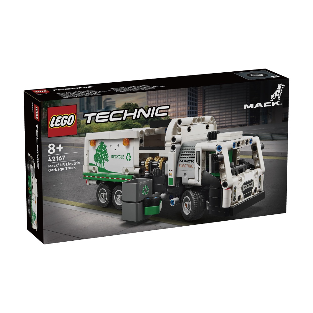 玩具反斗城 LEGO樂高  Mack® LR Electric Garbage Truck 42167