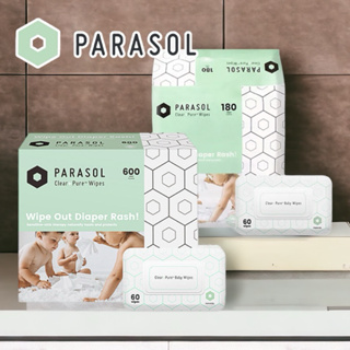 Parasol 美國Clear+Pure™ 極厚天然肌護 濕紙巾 袋裝/箱裝 60抽