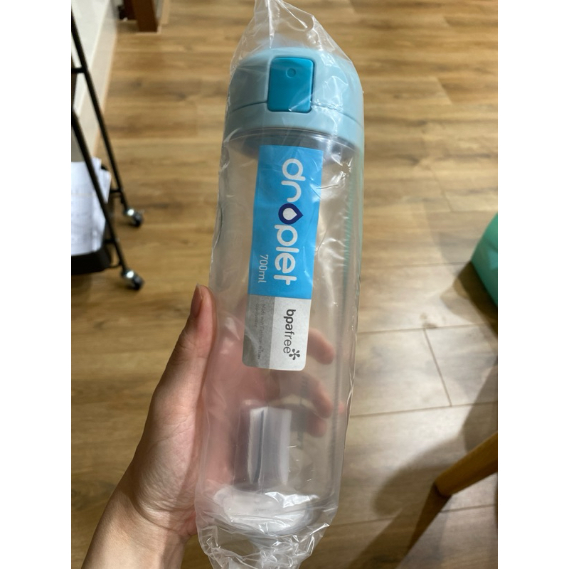 NEOFLAM Tritan水滴杯 700ml (藍蓋/透明瓶身)