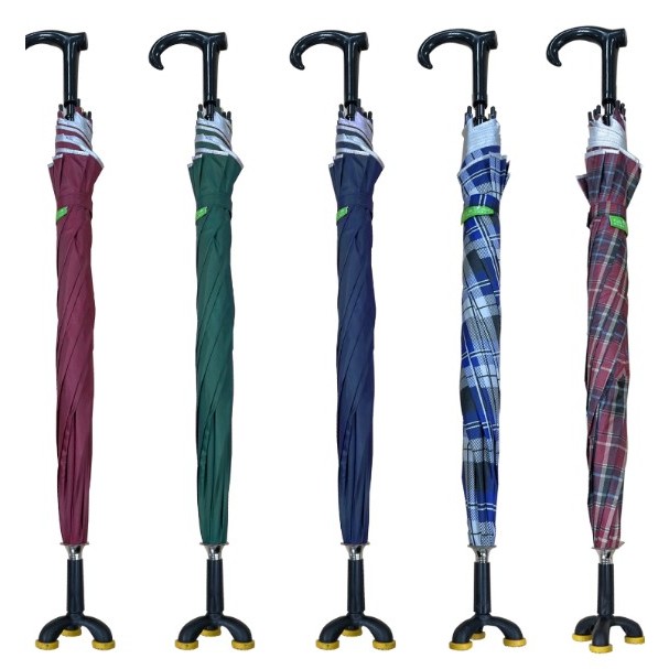 拐杖傘 腳座 護立康 專利設計 抗UV 拐杖雨傘 止滑 雨傘 休閒傘 登山