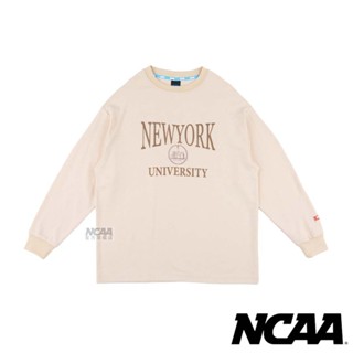 NCAA 紐約 經典旗幟薄長T【73551004】長袖 大學T 情侶裝 中性款 落肩款 23FW
