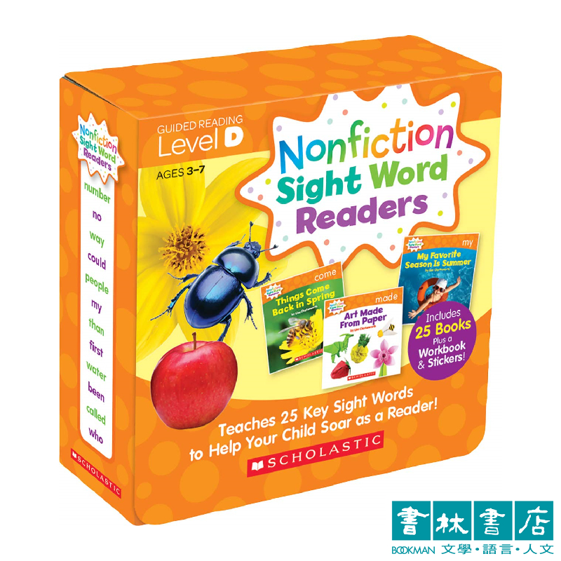 Nonfiction Sight Word Readers: Guided Reading Level D 英語讀本 盒裝書