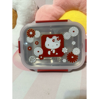 Hello Kitty 304不鏽鋼分隔餐盒/便當盒（全新、正版）
