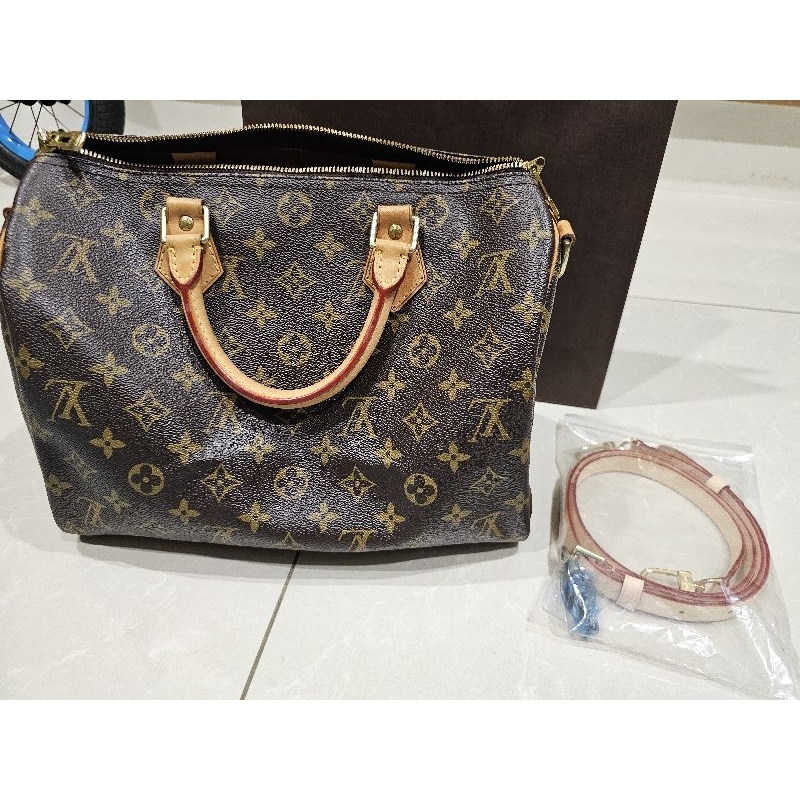 LV speedy 30背帶款 正品 二手