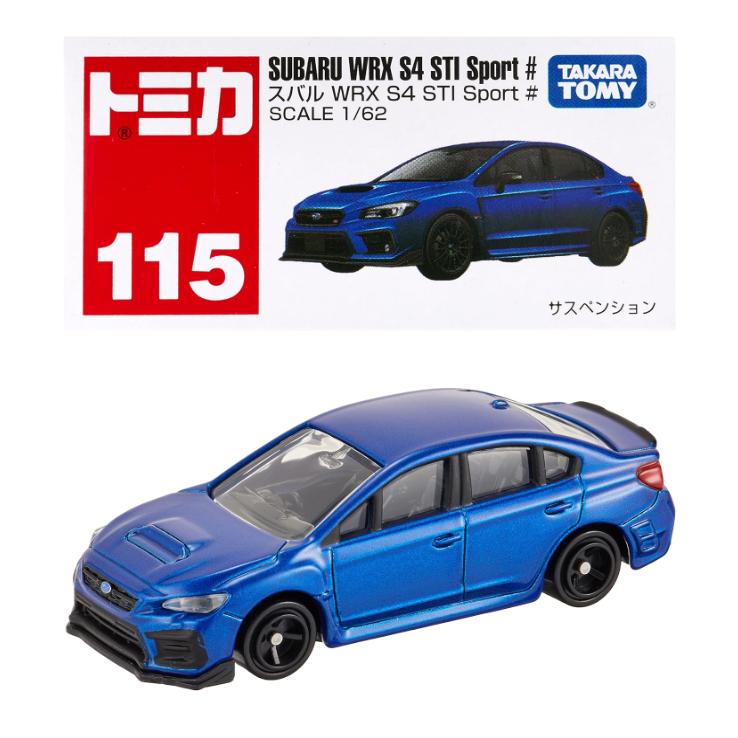 (bear)正版現貨 TOMICA 多美 115 速霸陸 SUBARU WRX S4 STI SPORT 賽車 紅白盒