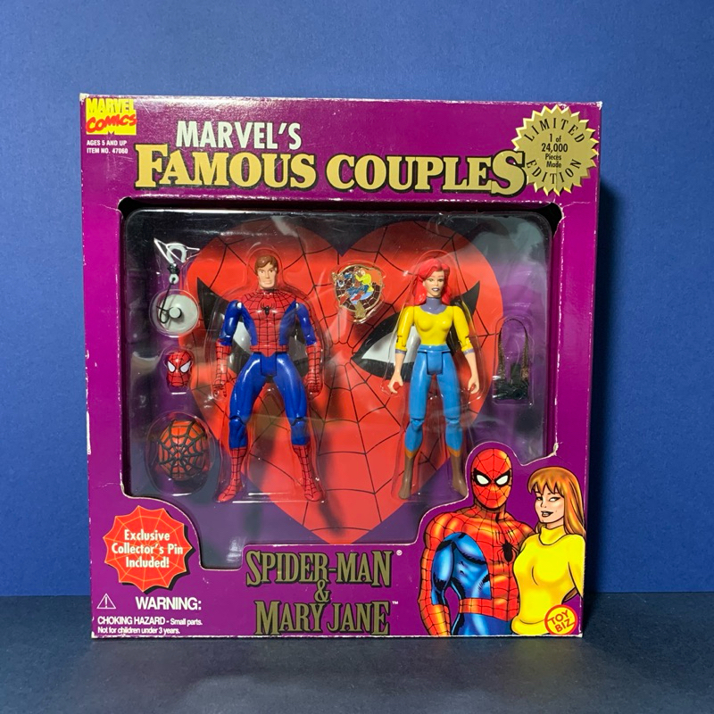 1996 Marvel 限量 蜘蛛人 Peter + Mary Jane 雙人組 toybiz Spider-Man
